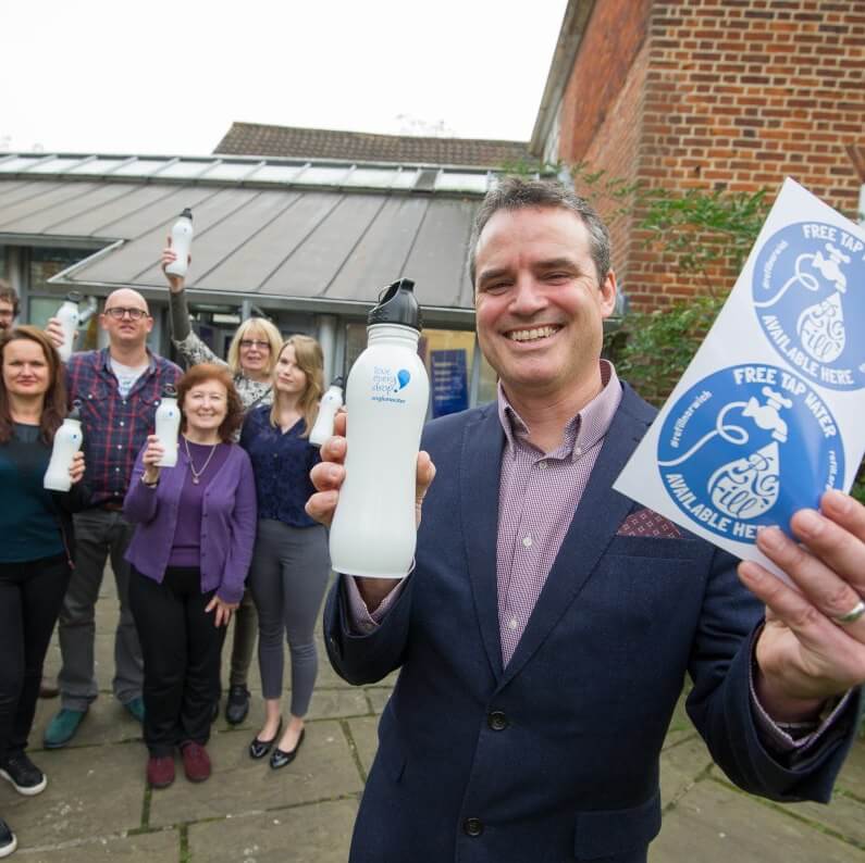 Launch of the Anglian Water Refill campaign in Norwich.