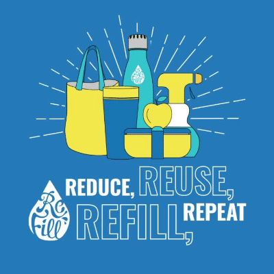Refill site refresh - social examplepng Reduce, reuse, refill and repeat