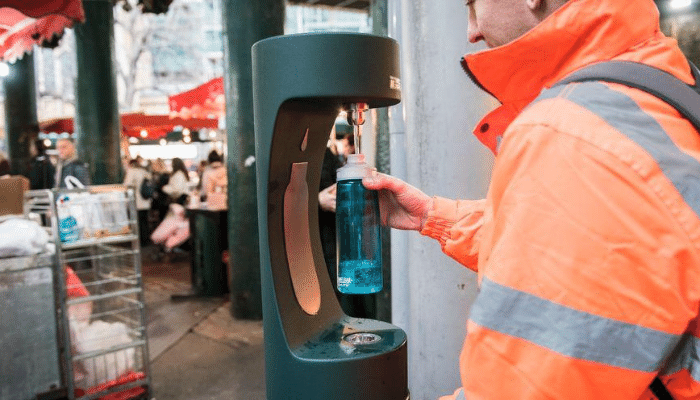 MIW fountain Refill Borough Market