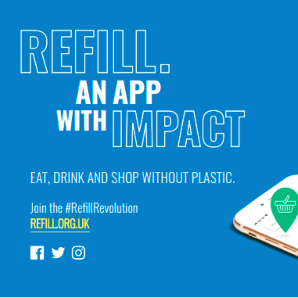 Refill app poster 600x600 Reduce, reuse, refill and repeat