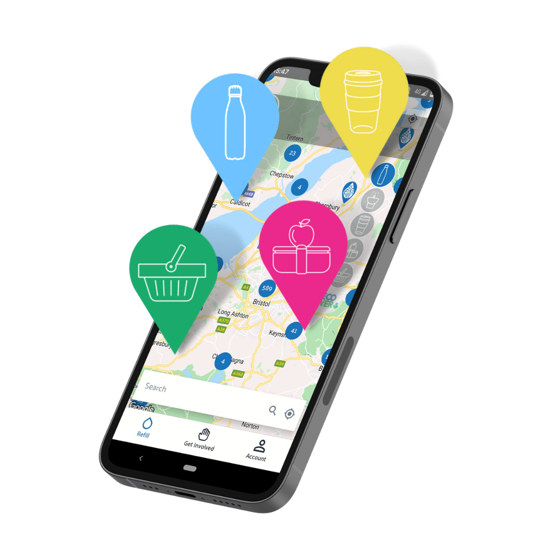 App Screen Mockup light blue